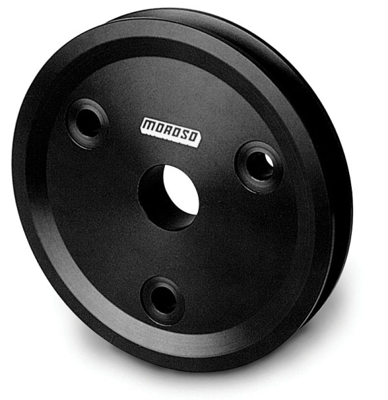 Moroso Chevrolet Small Block (w/Short Pump) Crankshaft Pulley - Single Groove - Billet Aluminum-thumbmail-1