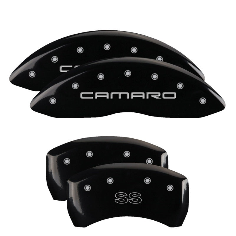 MGP 4 Caliper Covers Engraved Front & Rear Daytona Yellow finish black ch-thumbmail-2