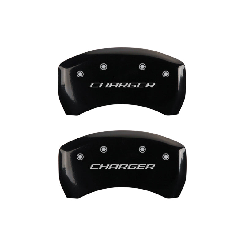 MGP 4 Caliper Covers Engraved Front & Rear Block/Charger Black finish silver ch-thumbmail-4