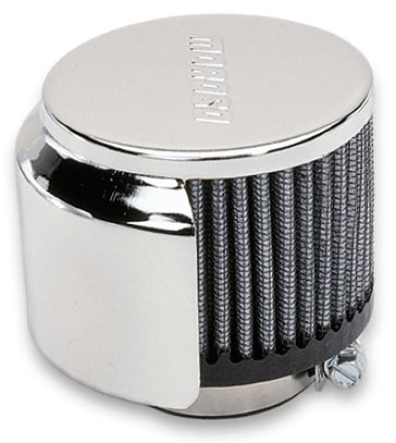 Moroso Filtered Valve Cover Breather - Clamp-On - Half Hood - 1-3/8in ID-thumbmail-1