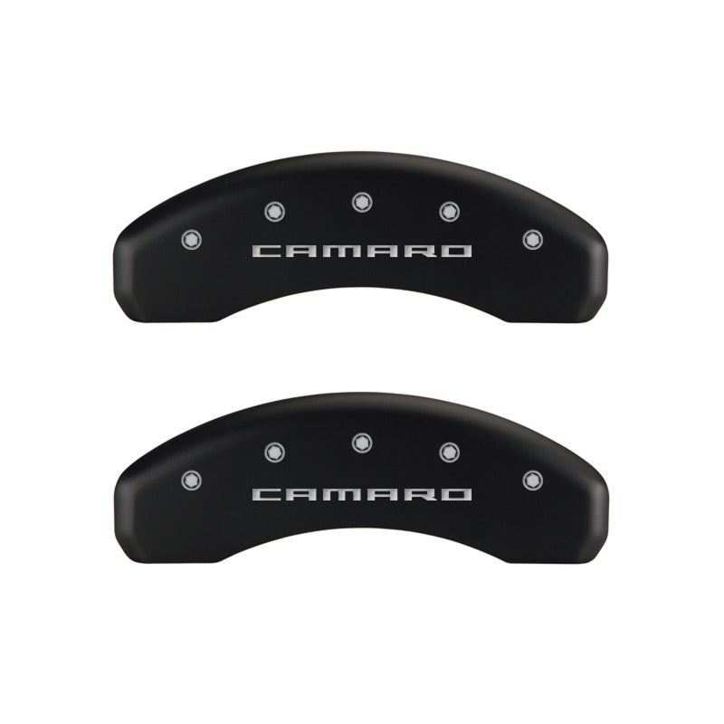 MGP 4 Caliper Covers Engraved Front & Rear Gen 5/Camaro Red finish silver ch-thumbmail-5