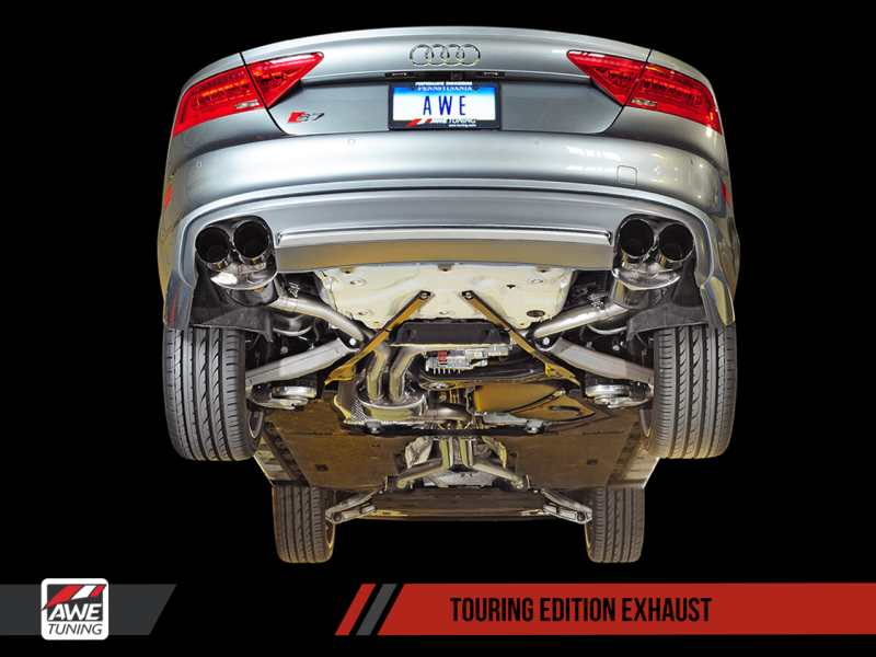 AWE Tuning Audi C7 / C7.5 S7 4.0T Touring Edition Exhaust - Polished Silver Tips-thumbmail-2
