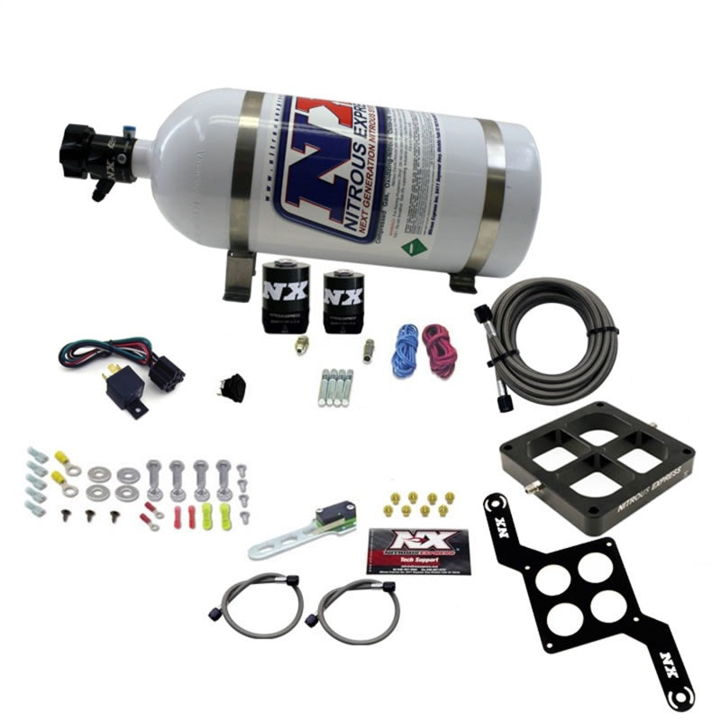 Nitrous Express Dominator Single Entry Billet Crossbar RNC Nitrous Kit (250-750HP) w/10lb Bottle-thumbmail-2