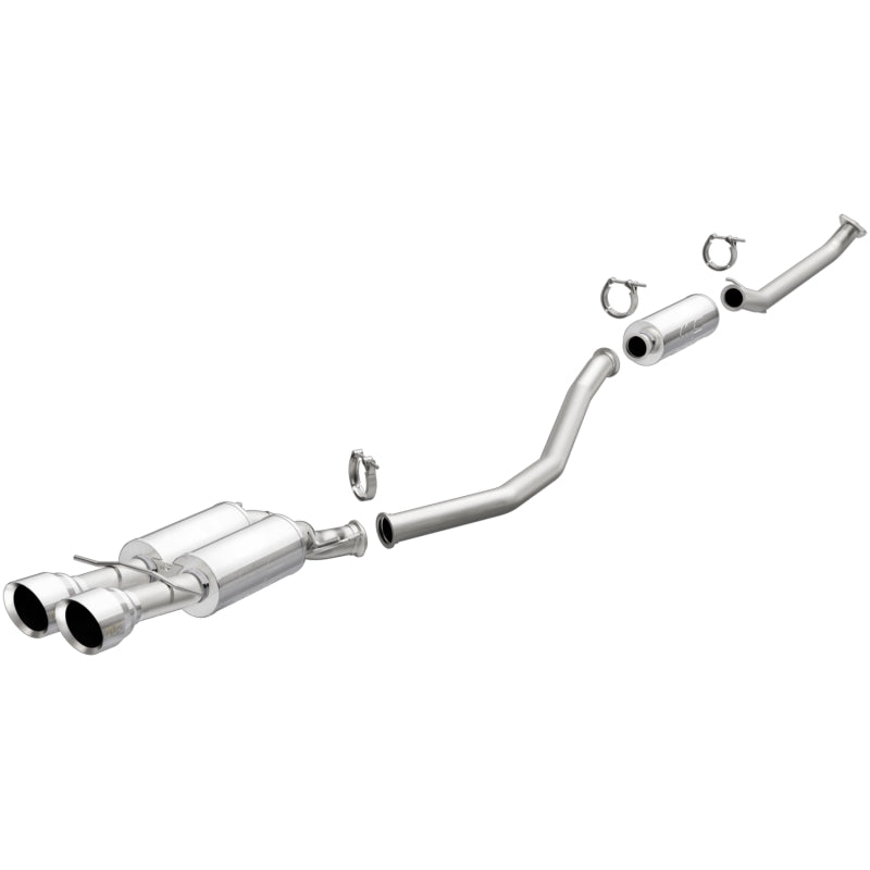 MagnaFlow 2017+ Honda Civic 1.5L 409 SS Single Exit Polished 4.5in Dual Tips Cat-Back Exhaust-thumbmail-1