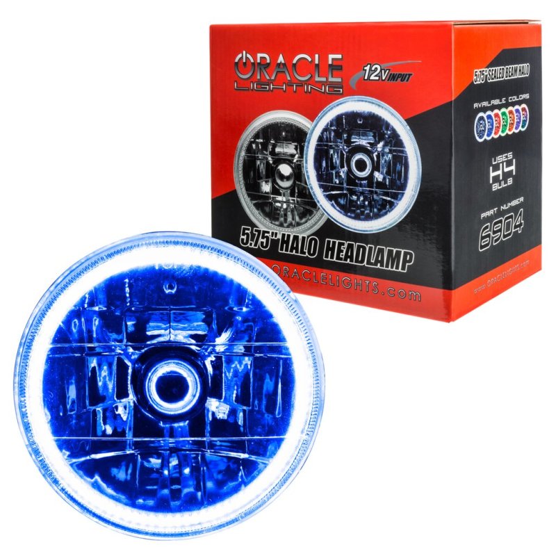 Oracle Pre-Installed Lights 5.75 IN. Sealed Beam - Blue Halo-thumbmail-2