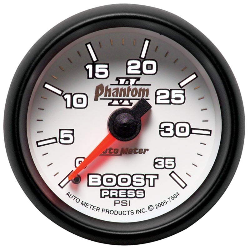 Autometer Phantom II 52.4mm Mechanical 0-35 PSI Boost Gauge-thumbmail-2