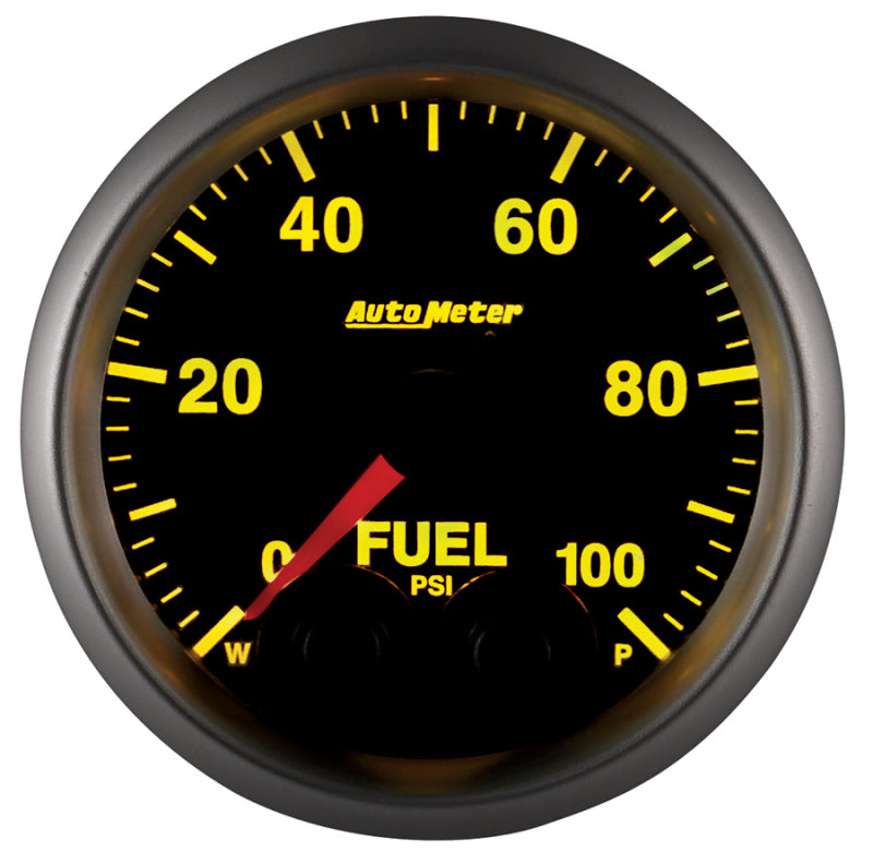 Autometer Elite 52mm 0-100 PSI Fuel Pressure Peak & Warn w/ Electronic Control Gauge-thumbmail-2