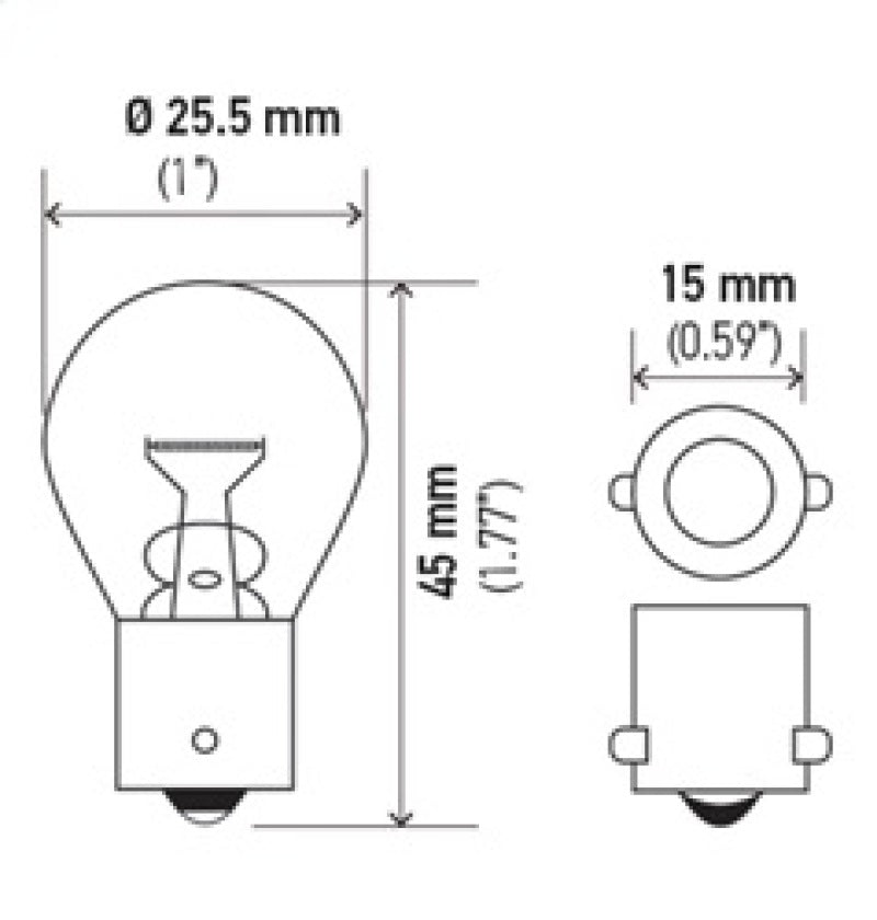 Hella Bulb 1156 12V 27W BA15s S8-thumbmail-4