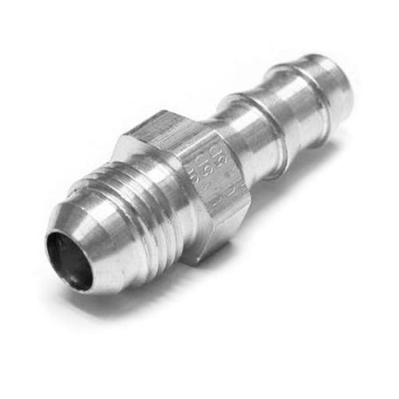 ATP 3/8in Pushlock Barb to 6AN Flare, Male to Male, Straight Terminator Adapter Fitting-thumbmail-1