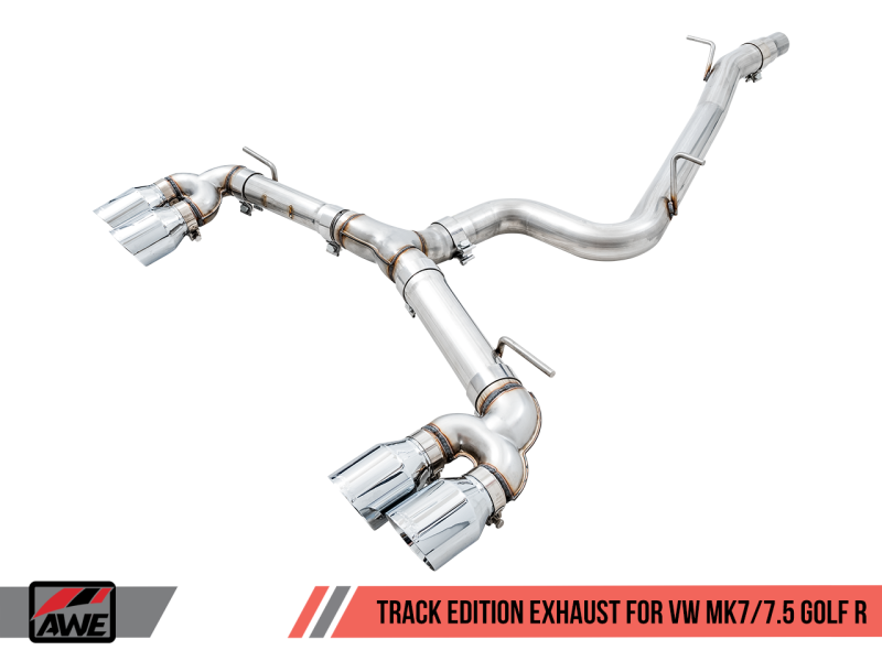 AWE Tuning Mk7 Golf R Track Edition Exhaust w/Chrome Silver Tips 102mm-thumbmail-1