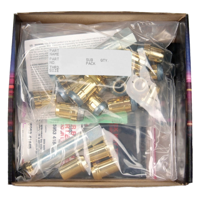 McGard SplineDrive Tuner 4 Lug Install Kit w/Locks & Tool (Cone) M12X1.5 / 13/16 Hex - Gold-thumbmail-7