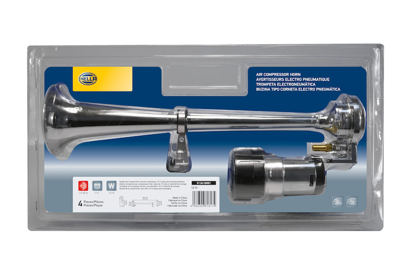 Hella Horn Kit Bl Chrome Air 1Trumpet 12V-thumbmail-4