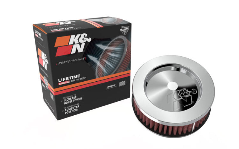 K&N Universal Chrome Filter 2.438in Flange ID x 5.125in OD x 2in H-thumbmail-12