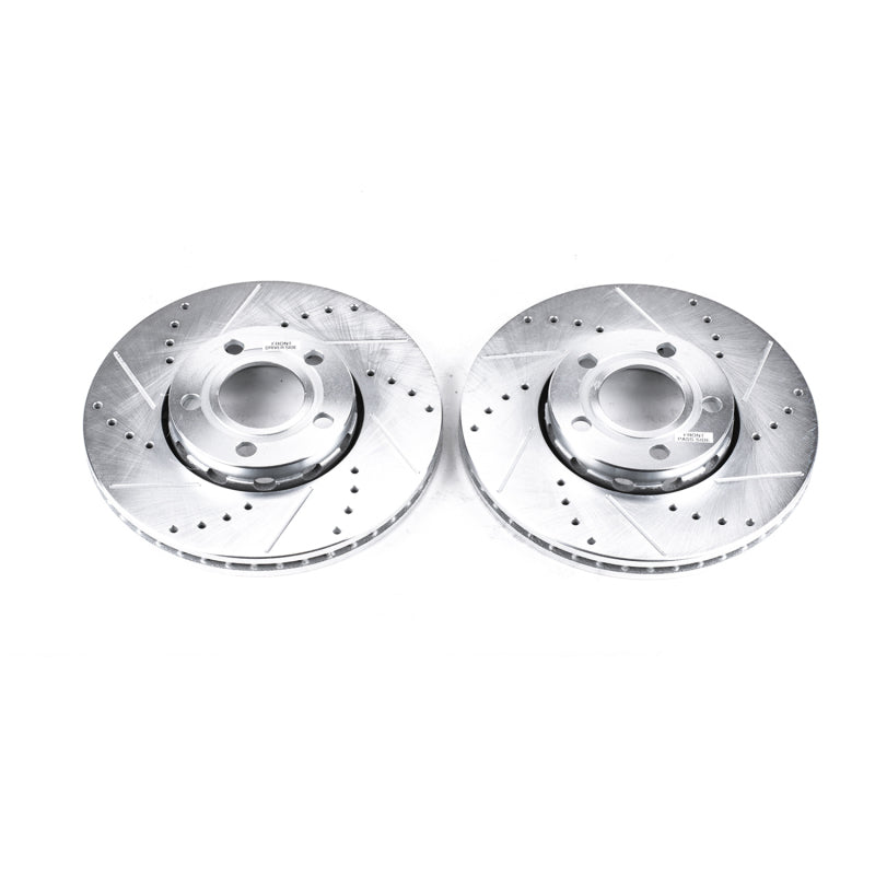 Power Stop 96-04 Audi A4 Front Evolution Drilled & Slotted Rotors - Pair-thumbmail-1