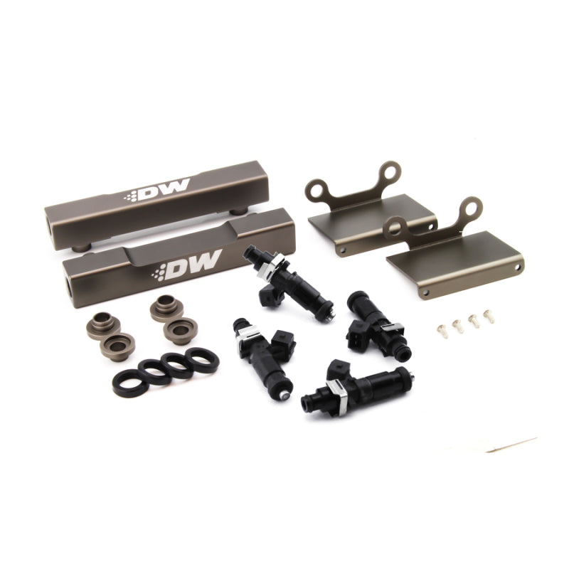DeatschWerks 04-06 Subaru STI/LGT Side Feed to Top Feed Fuel Rail Conv Kit w/ 1200cc Injectors-thumbmail-2
