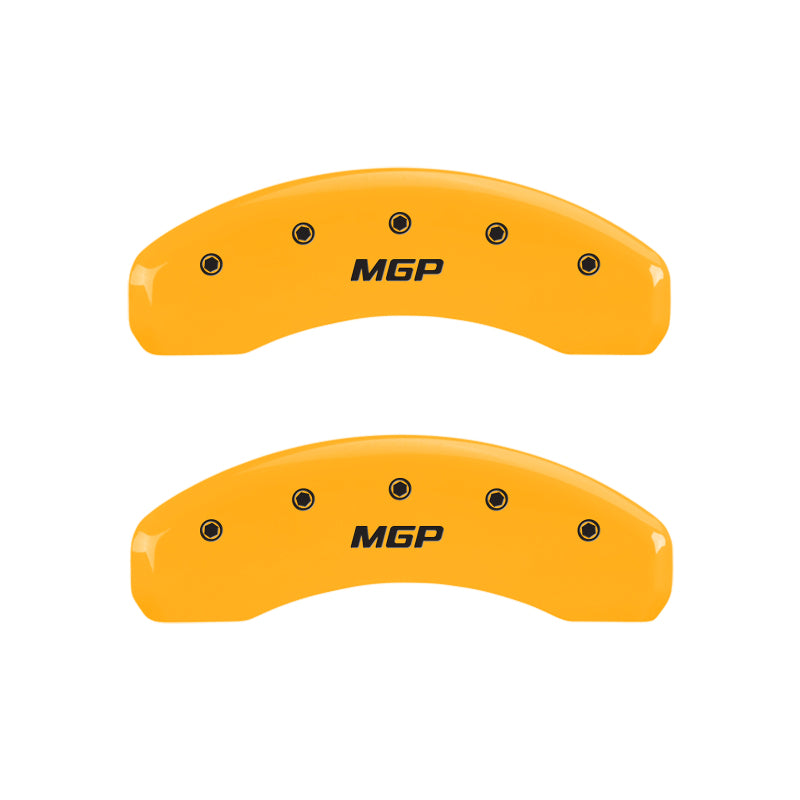 MGP 4 Caliper Covers Engraved Front & Rear MGP Yellow Finish Black Char 2007 Maserati Quattroporte-thumbmail-4