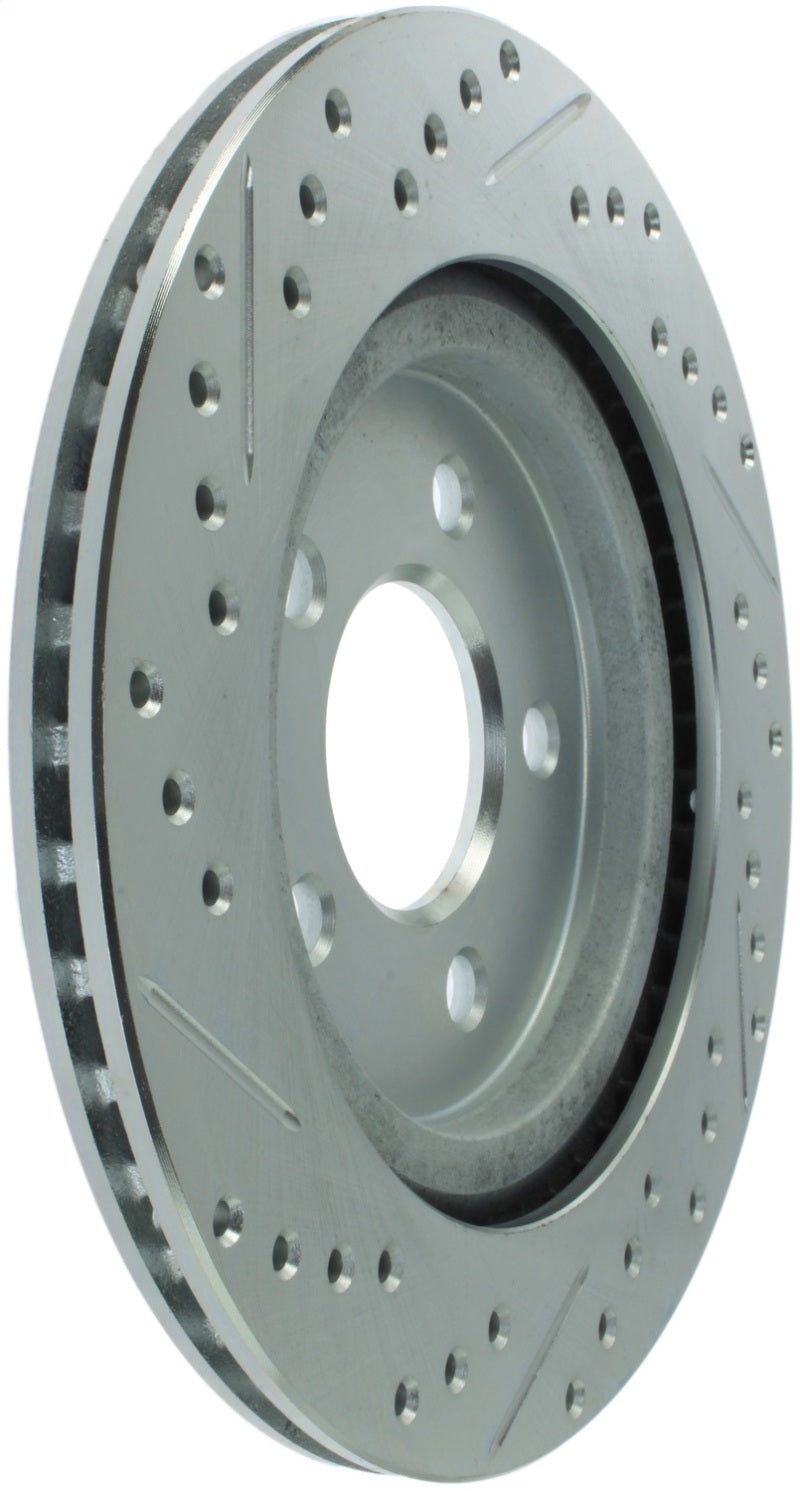 StopTech Select Sport 05-10 Ford Mustang GT Slotted and Drilled Rear Left Rotor-thumbmail-1