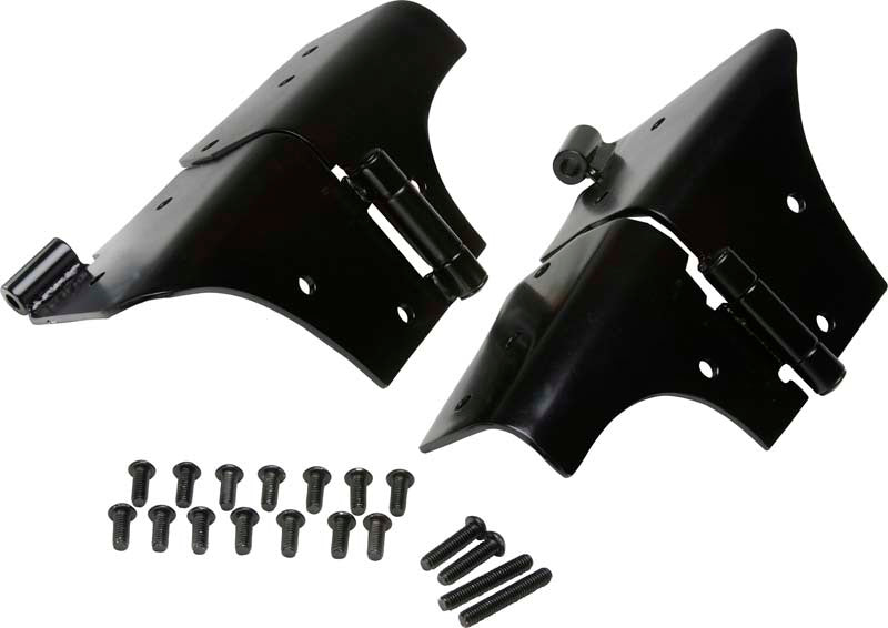 Kentrol 97-06 Jeep Wrangler TJ Windshield Hinge Pair- Powdercoat Black-thumbmail-1