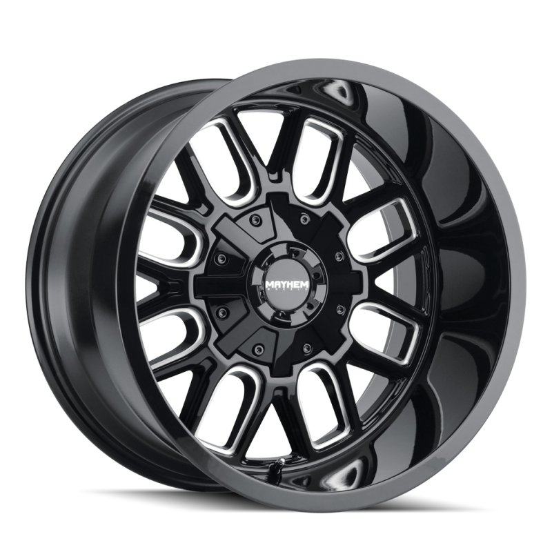 Mayhem 8107 Cogent 18x9 / 6x135 BP / 0mm Offset / 106mm Hub Black w/ Milled Spokes Wheel-thumbmail-2