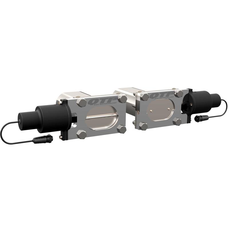 QTP Bolt-On QTEC Dual Low Profile Oval Electric Cutout Valves - Pair-thumbmail-5