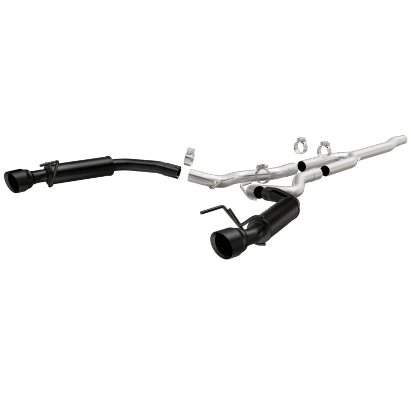 MagnaFlow Cat-Back 15-16 Ford Mustang 2.3L L4 Competition SS 3in Dual Split Rear 4.5in Black Tips-thumbmail-2