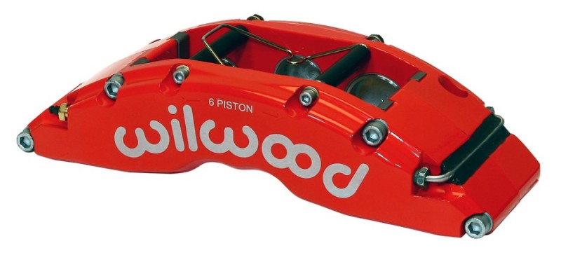 Wilwood Caliper-TC6R-Red 1.88/1.62/1.62in Pistons 1.38in Disc-thumbmail-1