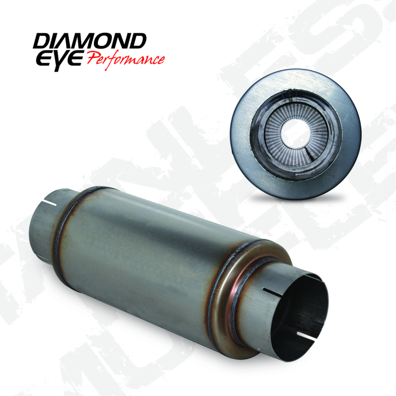 Diamond Eye MFLR 5inID SGL IN/SGL OUT 7inDIA X 14in BODY 20in LENGTH PERF SLOTTED ENDS 409 SS-thumbmail-2