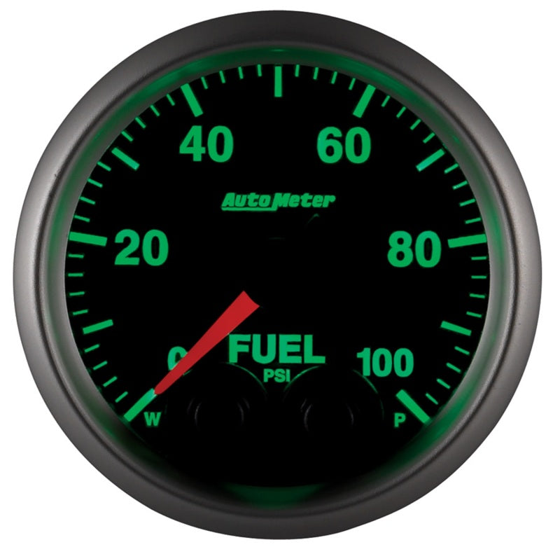 Autometer Elite 52mm 0-100 PSI Fuel Pressure Peak & Warn w/ Electronic Control Gauge-thumbmail-3