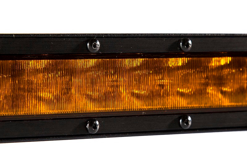 Diode Dynamics 50 In LED Light Bar Single Row Straight - Amber Flood Each Stage Series