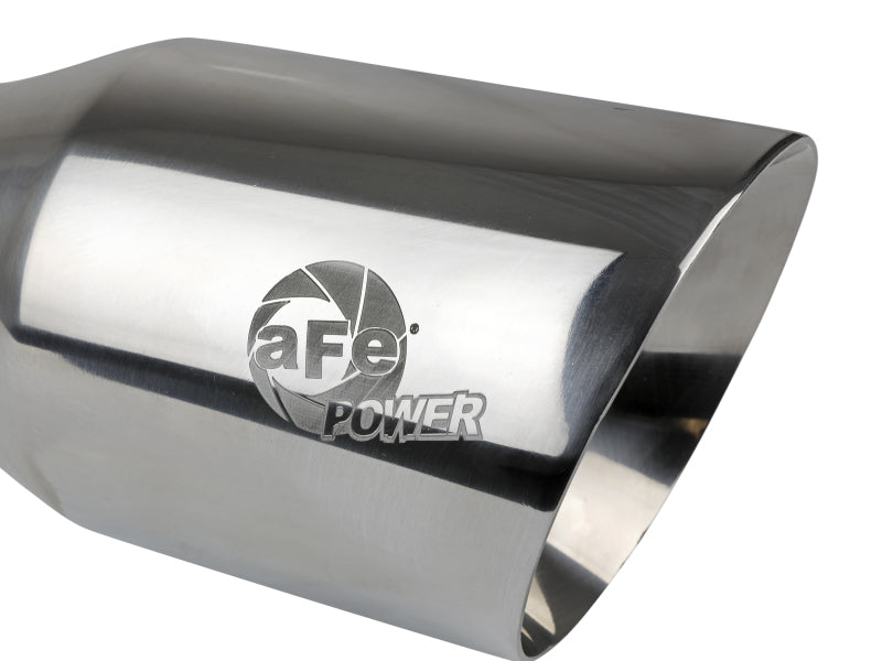 aFe MACH Force-Xp Univ 304 SS Double-Wall Clamp-On Exhaust Tip - Polished - 3in Inlet - 4.5in Outlet-thumbmail-3