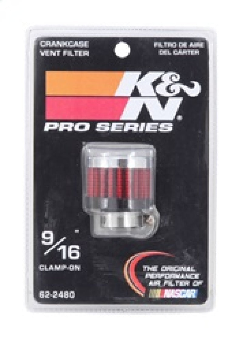 K&N Rubber Base Crankcase Vent Filter - 0.55in Flange ID 1.375in OD 1.125in Height-thumbmail-8