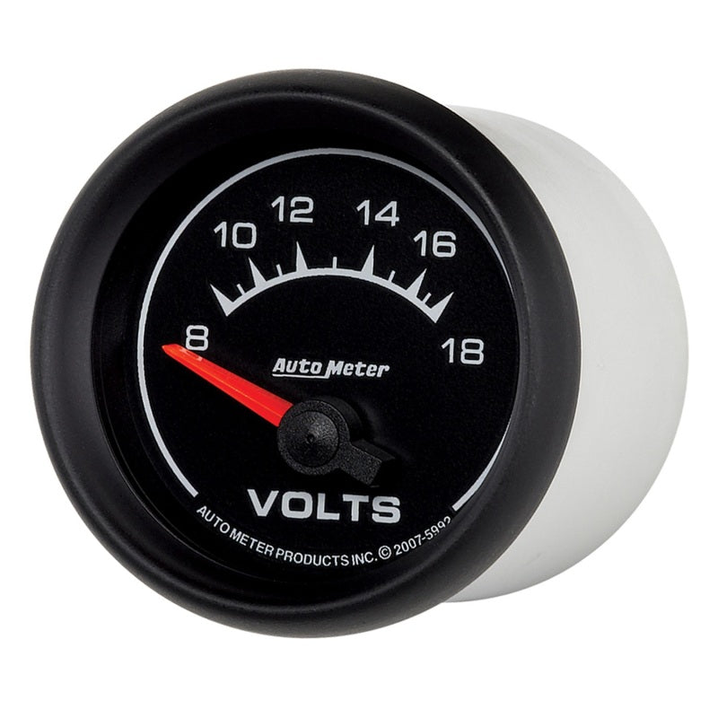 Autometer Euro-Style 2-1/16in 8-18V Short Sweep Electronic Voltmeter Gauge-thumbmail-3