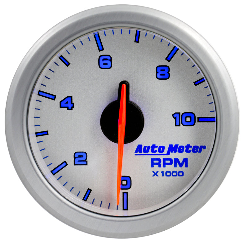 Autometer Airdrive 2-1/6in Tachometer Gauge 0-10K RMP - Silver-thumbmail-4