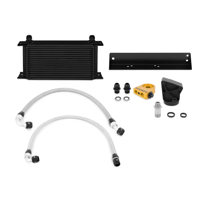 Mishimoto 10-11 Hyundai Gensis Coupe 3.8L Thermostatic Black Oil Cooler Kit-thumbmail-2