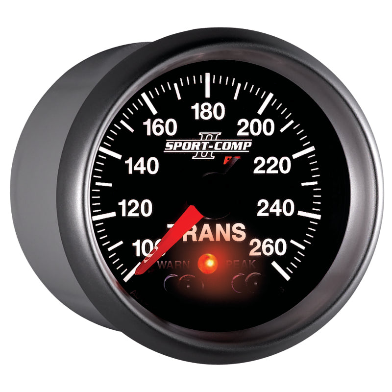 Autometer Elite 52.4mm 100-260F Transmission Temprature Peak & Warn w/ Electronic Control Gauge-thumbmail-4