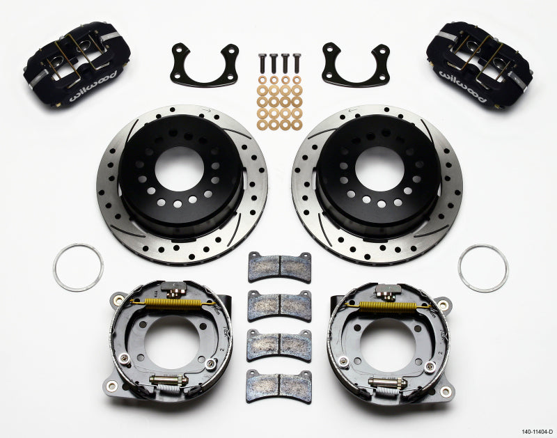 Wilwood Dynapro Low-Profile 11.00in P-Brake Kit Drilled New Big Ford 2.50in Off Front Mount-thumbmail-1