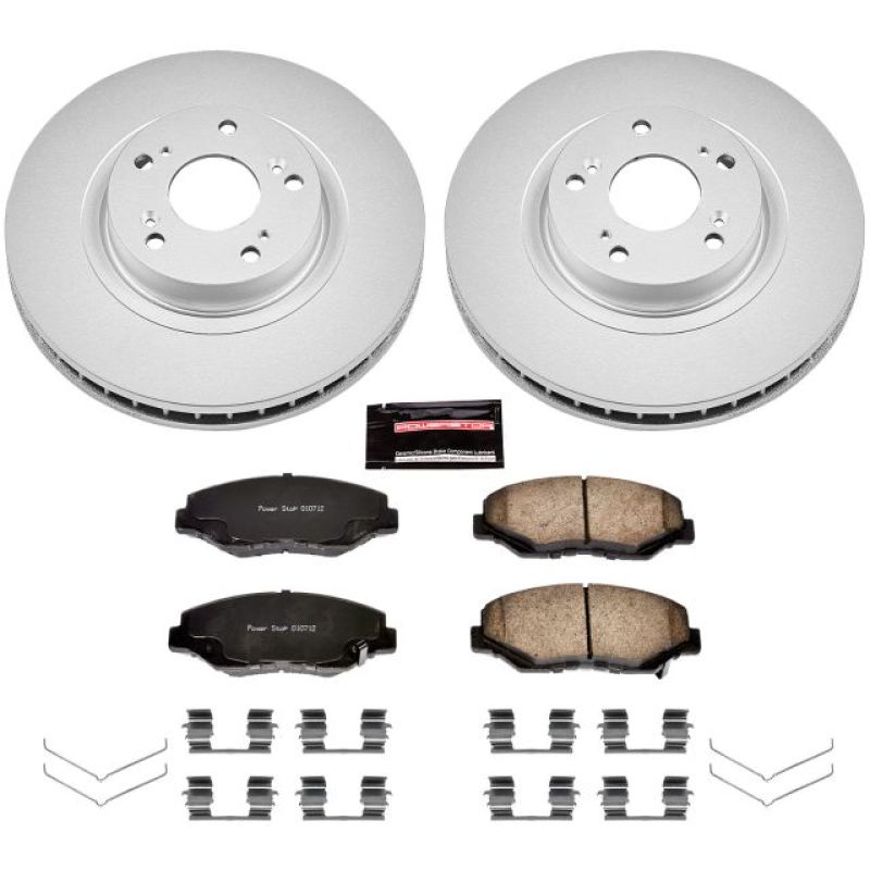 Power Stop 13-15 Acura ILX Front Z17 Evolution Geomet Coated Brake Kit-thumbmail-1