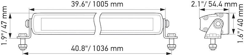 Hella Universal Black Magic 40in Thin Light Bar - Driving Beam-thumbmail-10