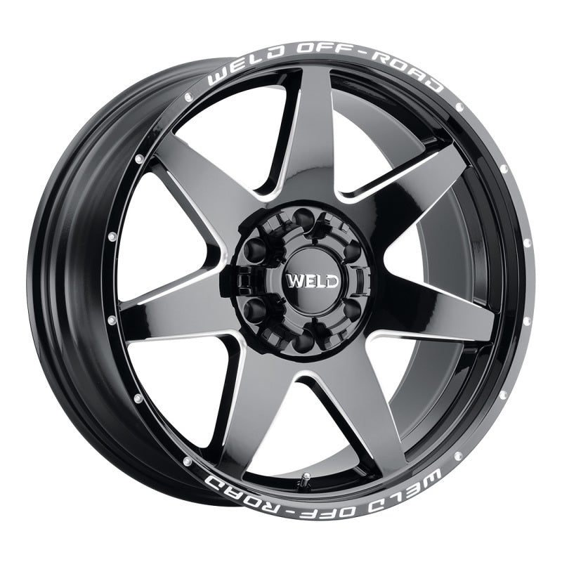 Weld Off-Road W109 20X10 Retaliate 5X139.7 5X150 ET-18 BS4.75 Gloss Black MIL 110.2-thumbmail-1