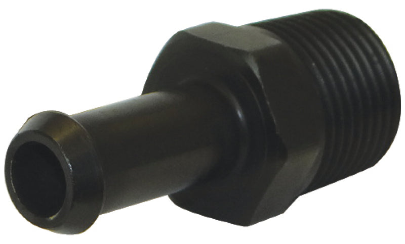 Moroso Air/Oil Separator Fuel Line Fitting - 3/8in to 3/8in Hose - Straight - Black - Single-thumbmail-1