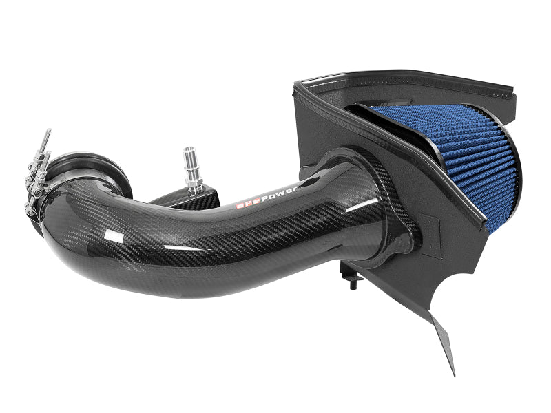 aFe 19-20 GM Trucks 5.3L/6.2L Track Series Carbon Fiber Cold Air Intake System With Pro 5R Filters-thumbmail-9
