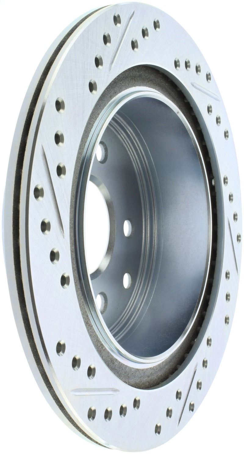 StopTech Select Sport Nissan Slotted and Drilled Left Rear Rotor-thumbmail-4
