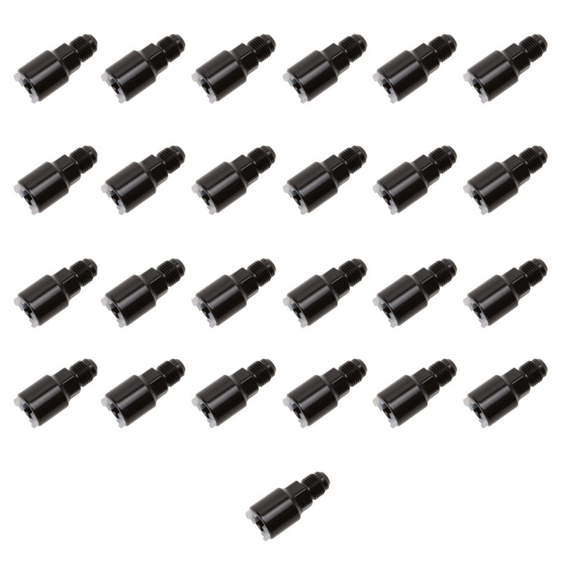 Russell Performance -6 AN male to 3/8in SAE quick-disconnect female (Black 25pc)-thumbmail-1