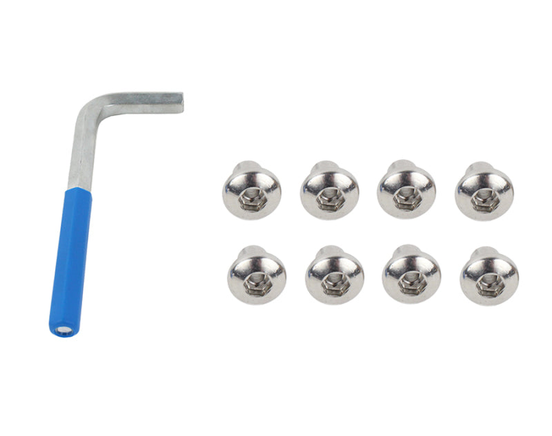 Kentrol 07-18 Jeep Wrangler JK OEM Anti-Theft Door Nuts 4 Door - Polished Silver-thumbmail-1