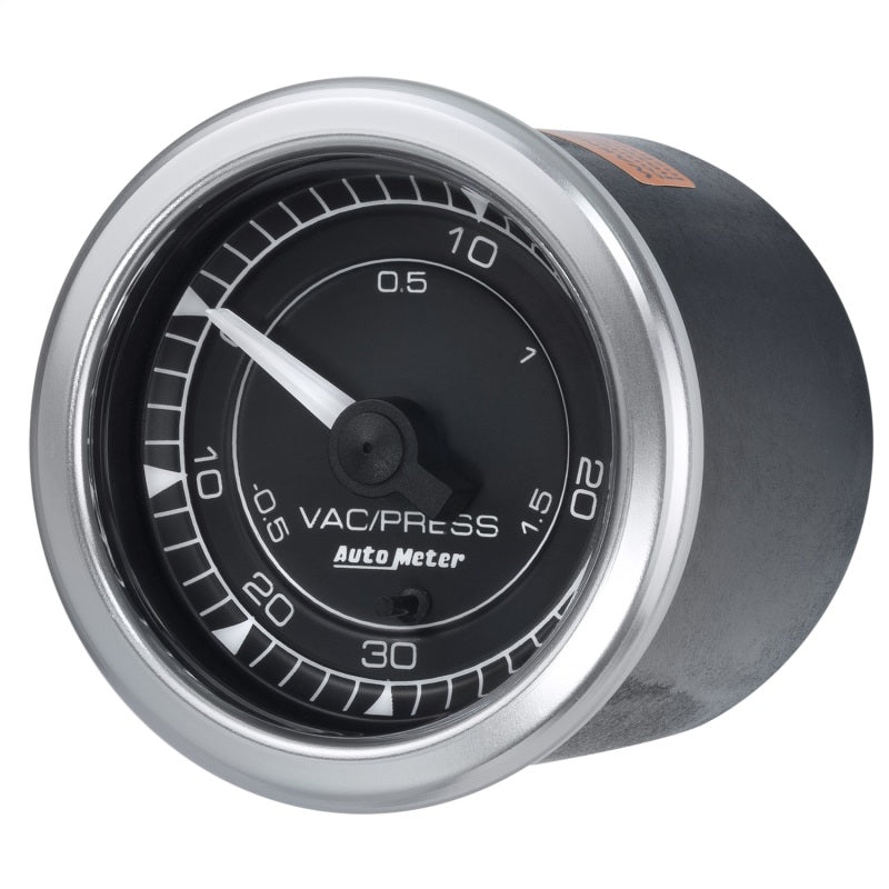 Autometer Chrono 2-1/16in 30INHG-30PSI Vaccum/Boost Gauge-thumbmail-3