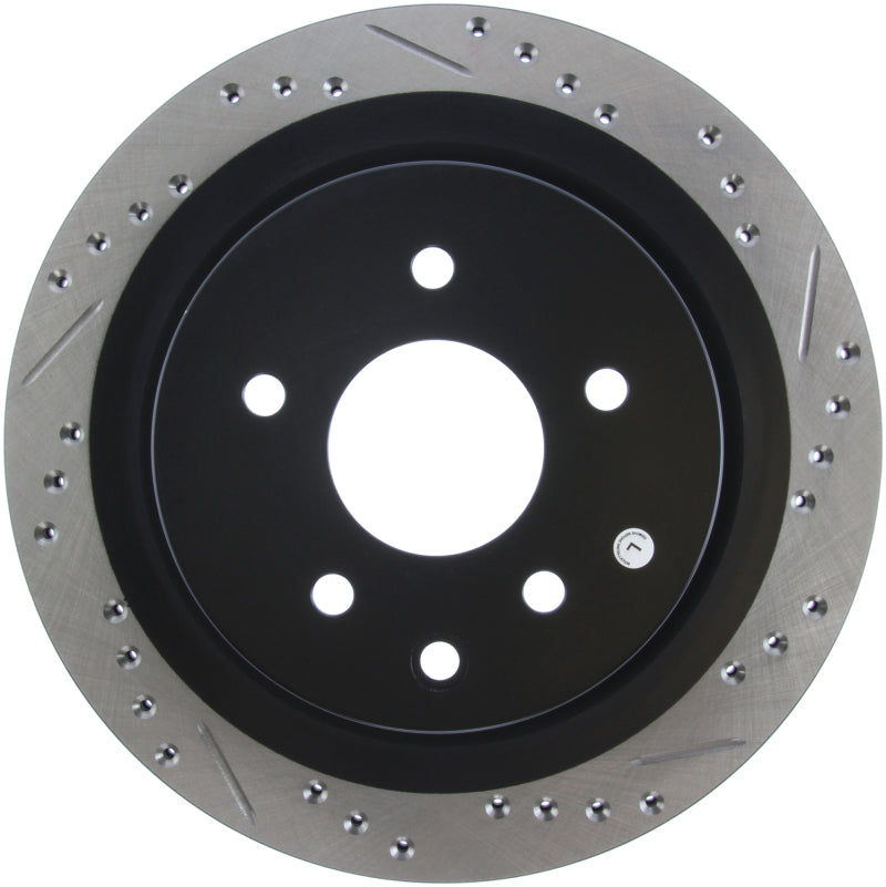 StopTech 06-07 350Z / 05-07 G35 / 06-07 G35X SportStop Slotted & Drilled Rear Left Rotor-thumbmail-7