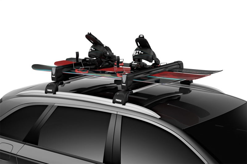 Thule SnowPack Extender Slide-out Ski/Snowboard Rack (Up to 6 Pair Skis/4 Snowboards) - Black-thumbmail-6