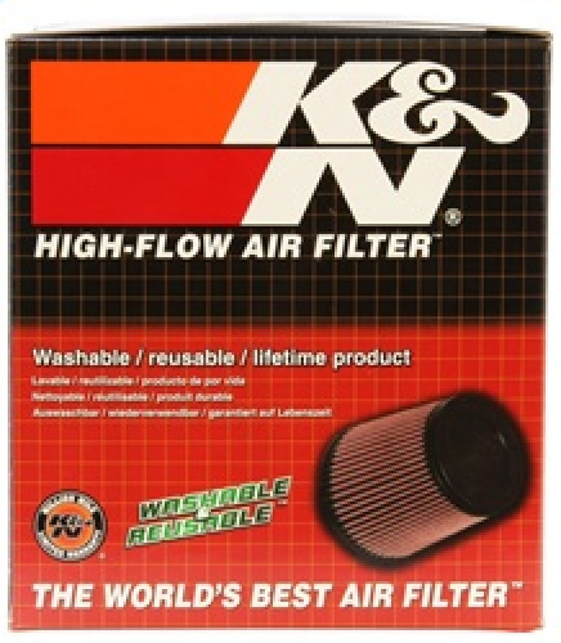 K&N Universal Filter 3 inch Flange 6 inch Base 5 1/4 inch Top 5 inch Height w/ Polished Top-thumbmail-8