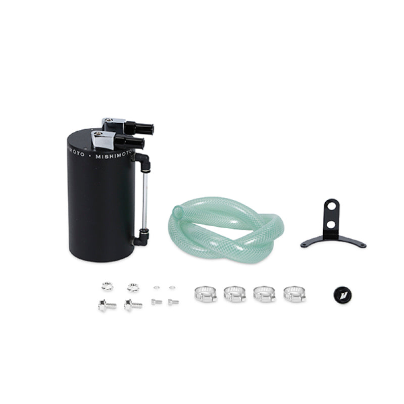 Mishimoto Large Aluminum Oil Catch Can - Wrinkle Black-thumbmail-2