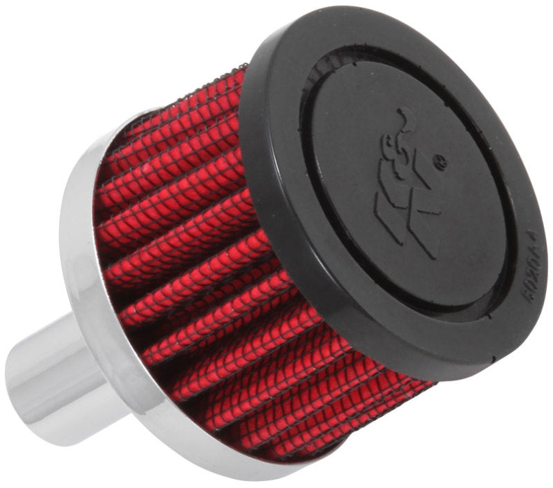 K&N Steel Base Crankcase Vent Filter .625in Vent OD x 2in OD x 1.5in Height-thumbmail-2